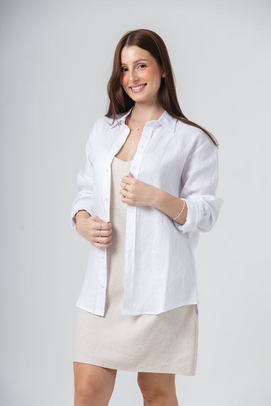 Camisa 100% Linho Paris