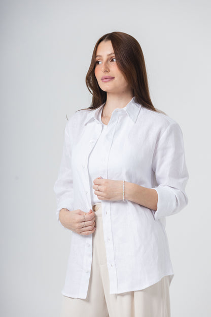 Camisa 100% Linho Paris
