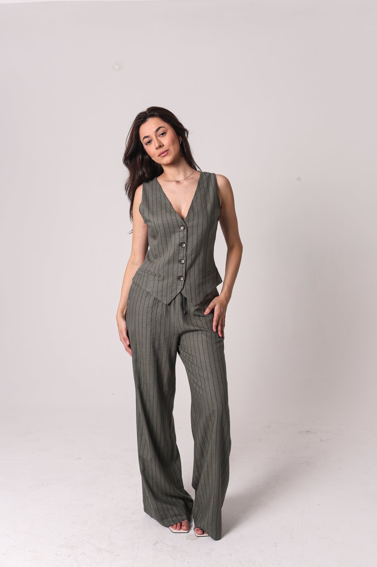 Colete Noronha Feminino em Viscose com Linho