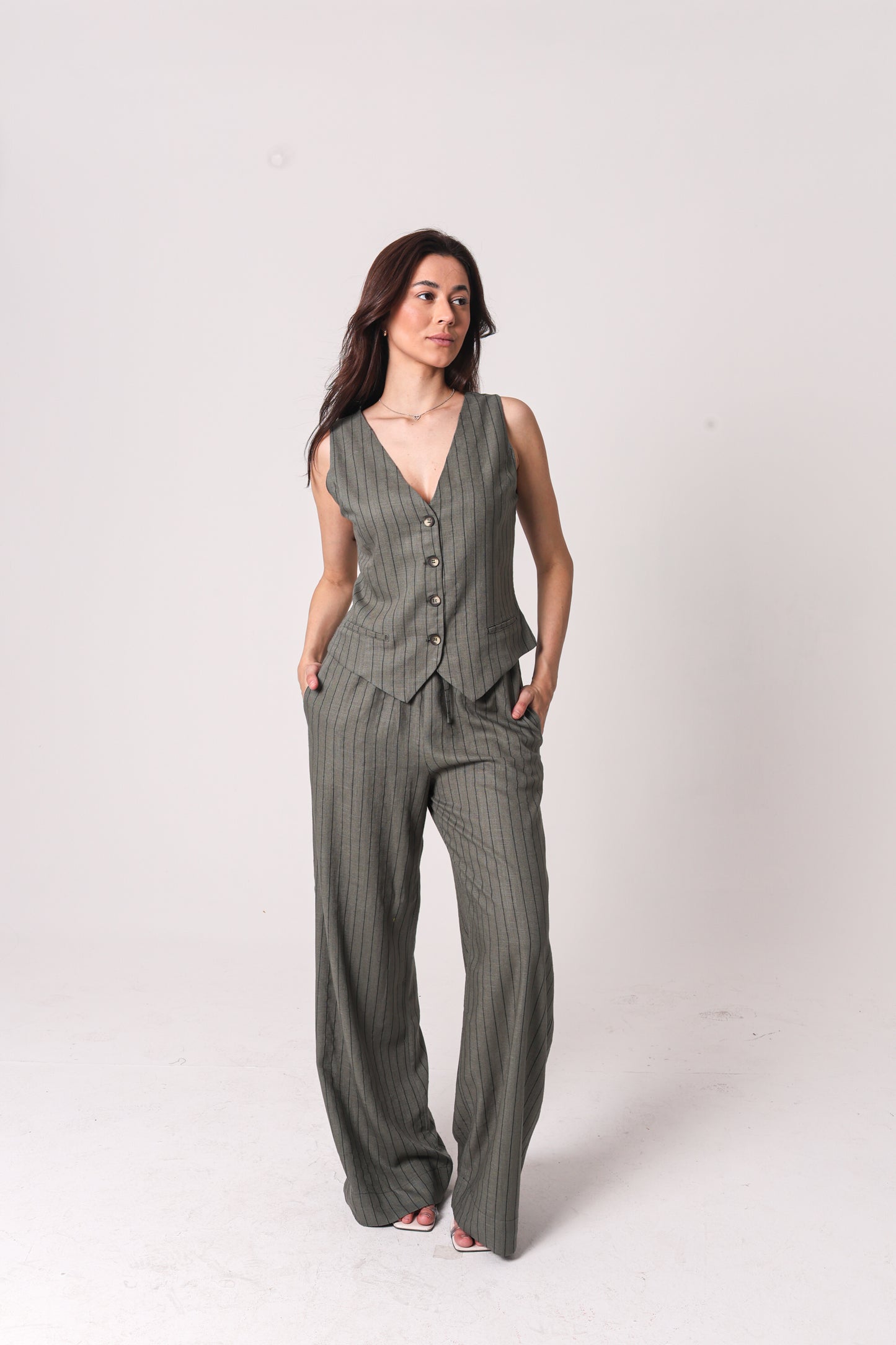 Colete Noronha Feminino em Viscose com Linho