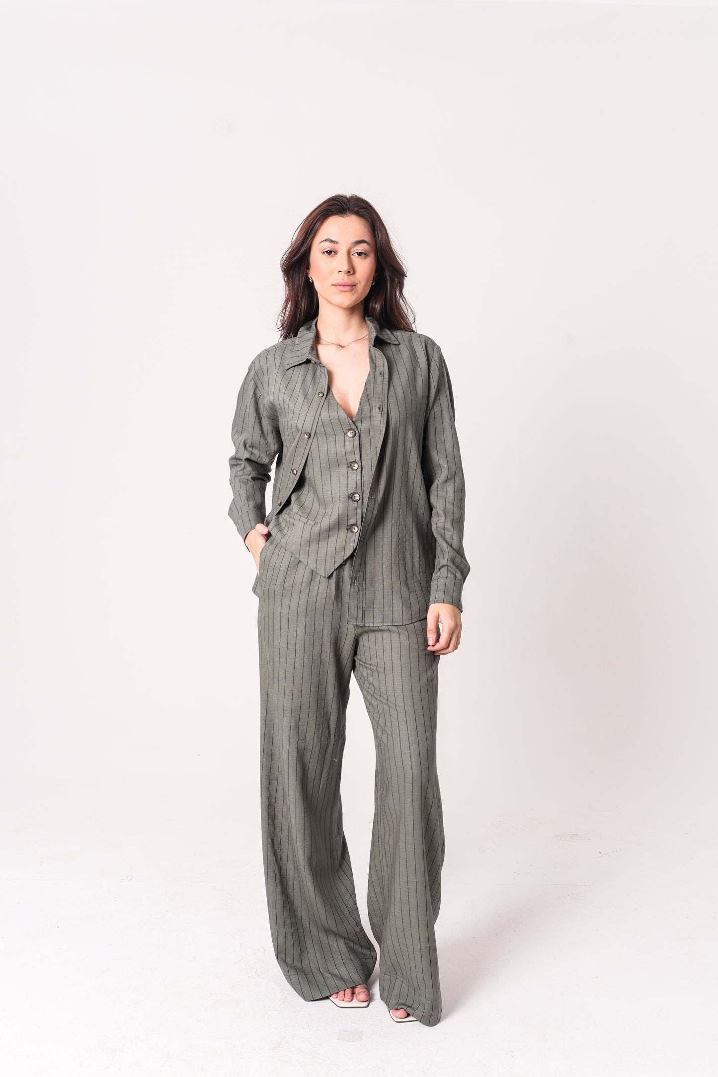 Camisa Noronha Feminino em Viscose com Linho