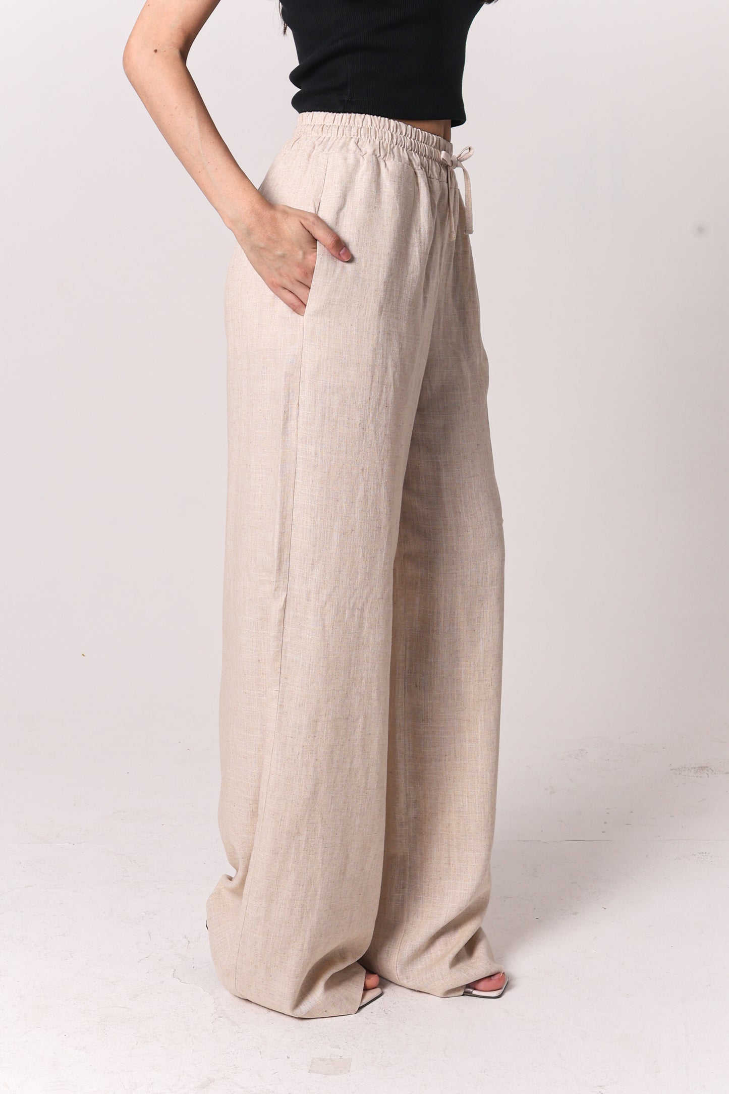 Calça Pantalona Bali Linho & Viscose